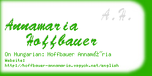 annamaria hoffbauer business card